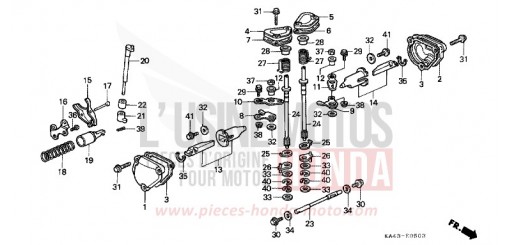 EXHAUST MANIFOLD (3) CR250RK de 1989